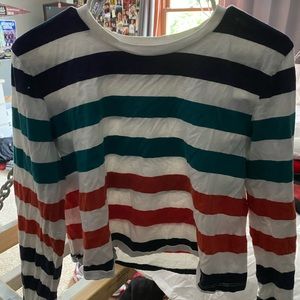 Me to We long sleeve cropped shirt